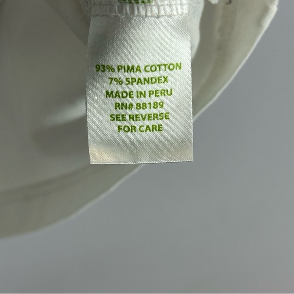 Lilly Pulitzer White Blouse with Three-Quarter Sleeves Size Small - Picture 7 of 10